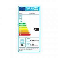 United UFV-68289TP Κουζίνα 69lt με Κεραμικές Εστίες Π60εκ. Inox United UFV-68289TP Κουζίνα 69lt με Κεραμικές Εστίες Π60εκ. Inox